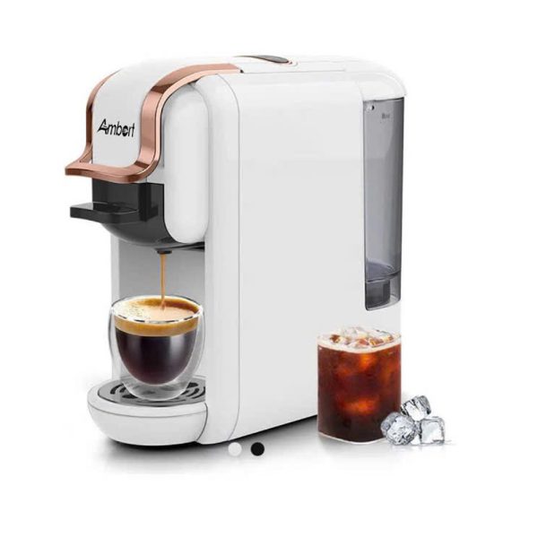 AB603WHT - Máy Pha Cà Phê Viên Nén 4in1 Capsule Coffee Machine Ambert 1450W, 0.6L - Màu Trắng