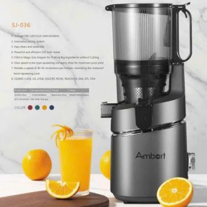 ABJ036BLK - Máy Ép Chậm Ambert, 220 - 240V, 50/60Hz, 250W - Màu đen